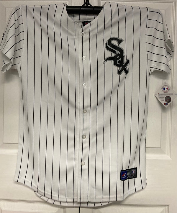 MLB Chicago White Sox Chris Sale 49 Majestic Button Front Stripe