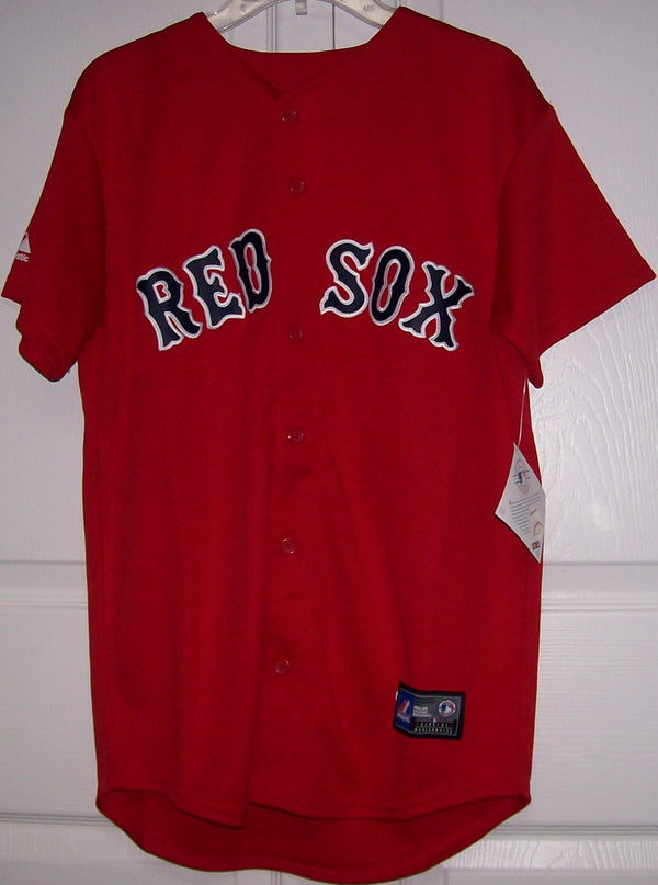 mlb majestic t shirts Red Sox PEDROIA youth Large Shirt MLB Red Sox