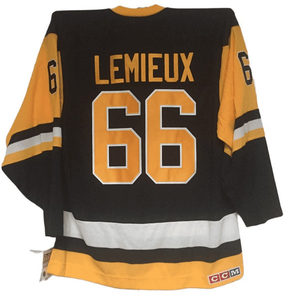 LEMIEUX CCM Vintage Collection 1977 Pittsburgh Penguins White 550 Air- -  Hockey Jersey Outlet