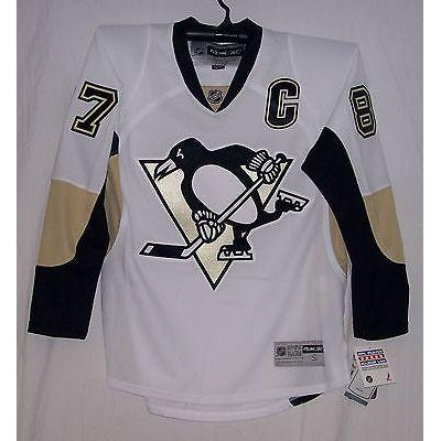 Pittsburgh Penguins Reebok Premier 7185 AWAY White Jersey - Hockey Jersey  Outlet