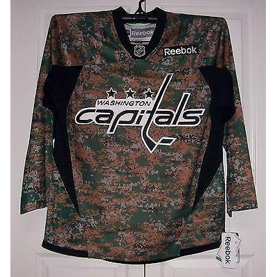 Military CAMO Washington Capitals Reebok Premier 7352 Jersey - Hockey Jersey  Outlet