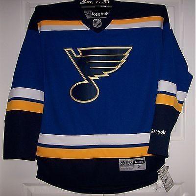 NHL St. Louis Blues Blue Jersey Crest T Shirt by Reebok