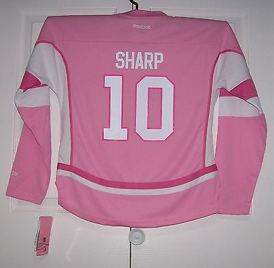 Patrick Sharp Chicago Blackhawks White Away Hockey Jersey Stitched Men's Sz  L