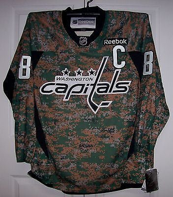 Military CAMO Washington Capitals Reebok Premier 7352 Jersey - Hockey Jersey  Outlet