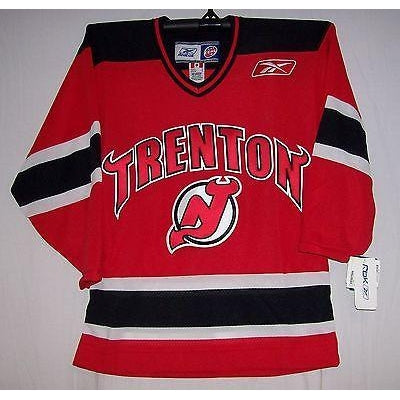 Trenton Devils Red ECHL Reebok 550 Jersey YOUTH - Hockey Jersey Outlet