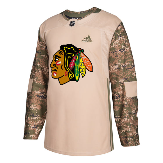 Men's Detroit Red Wings adidas Camo Military Appreciation Authentic  Practice Jersey