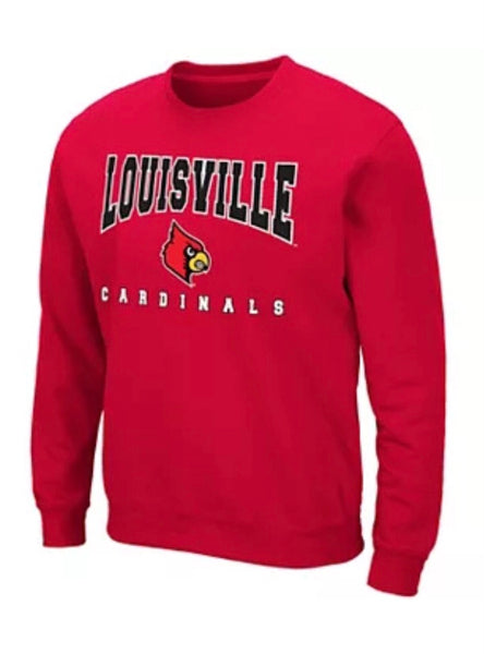 Colosseum LADIES Louisville Cardinals Red Pullover Fleece NCAA