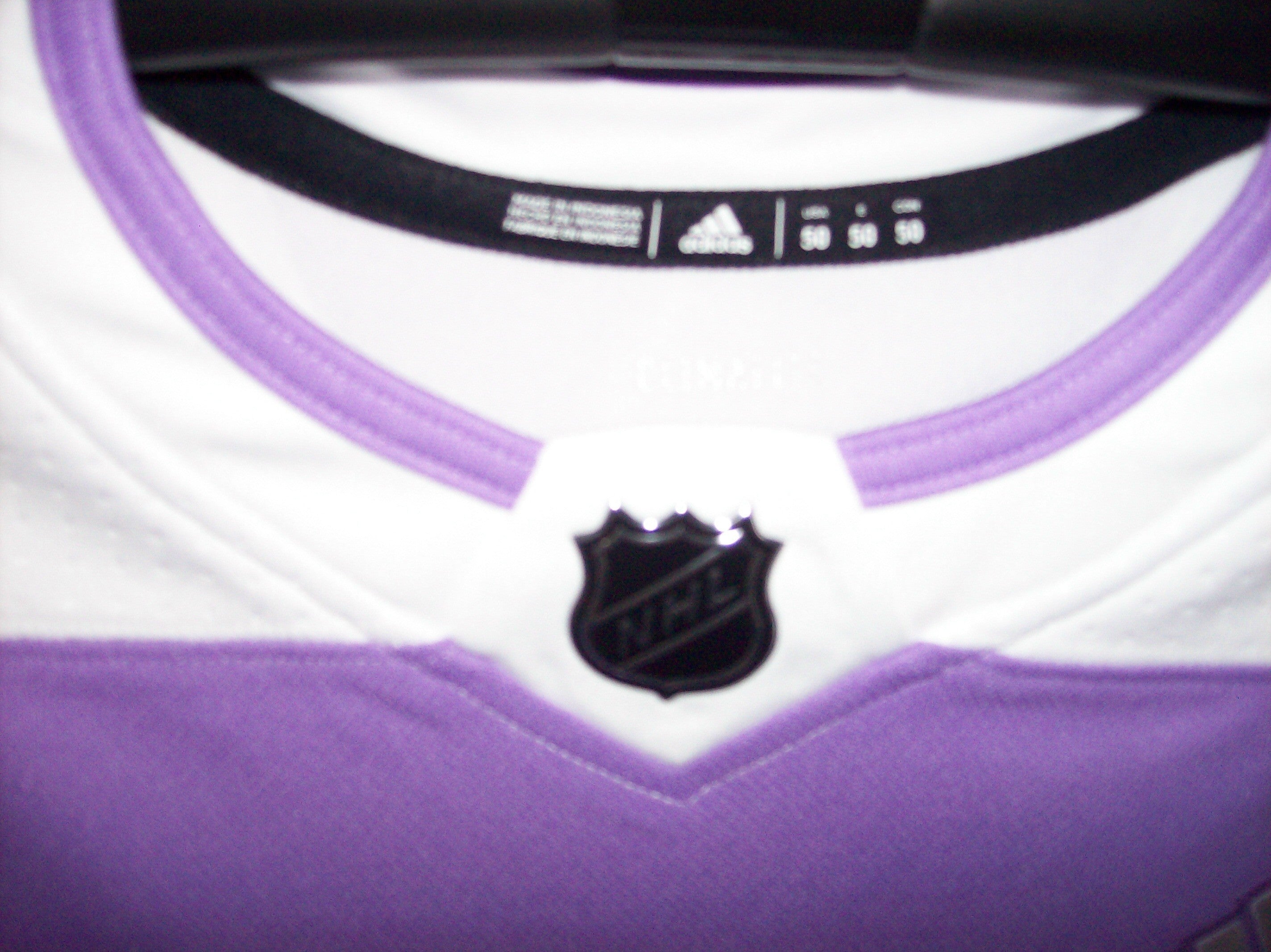 Men's Adidas White/Purple Montreal Canadiens Hockey Fights Cancer Primegreen Authentic Custom Jersey