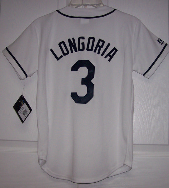 MLB Tampa Bay Rays Longoria Button Down Jersey with Name & Number Boys' :  : Pet Supplies