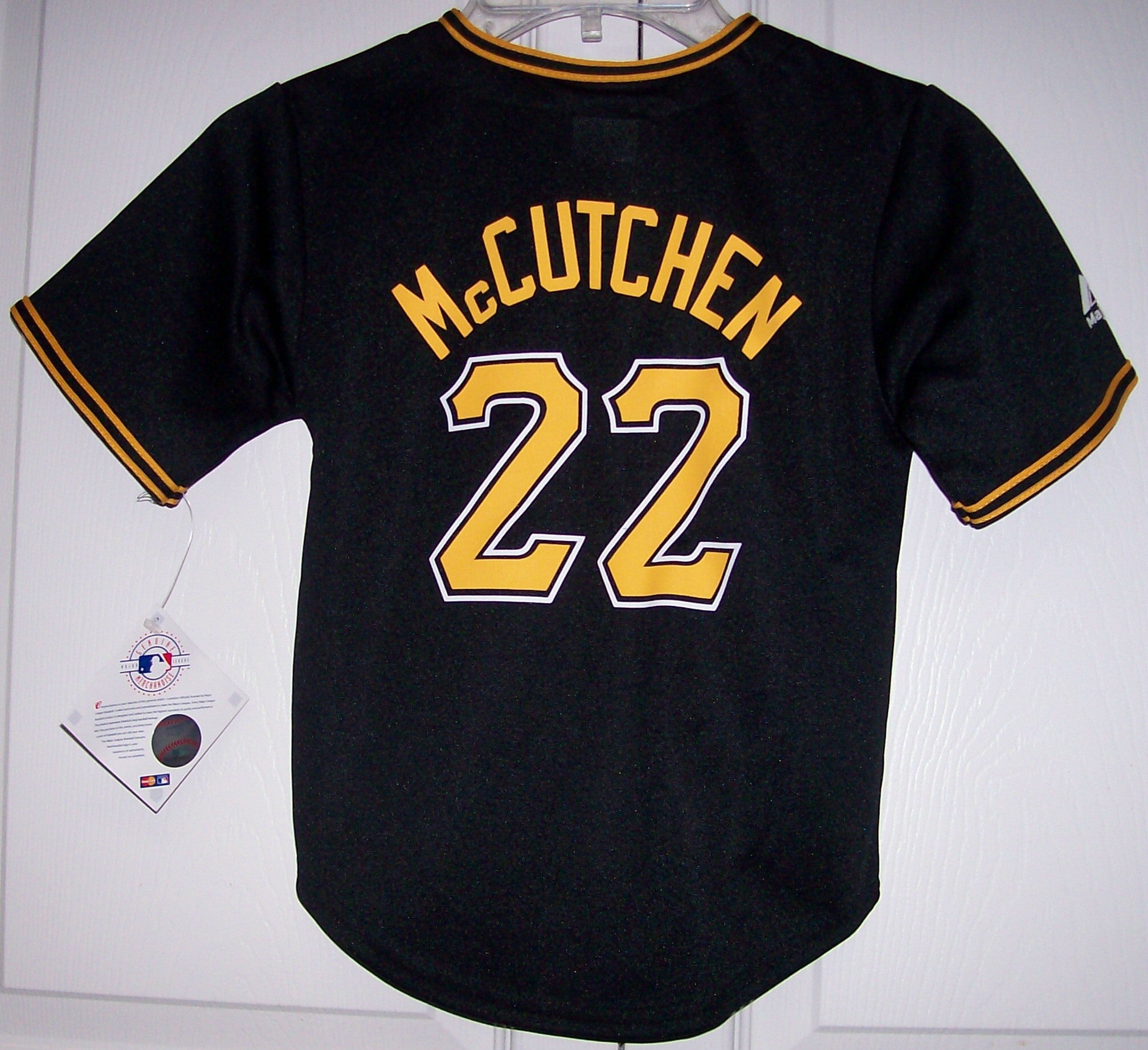 Pittsburgh Pirates YOUTH Majestic MLB Baseball jersey BLACK - Hockey Jersey  Outlet