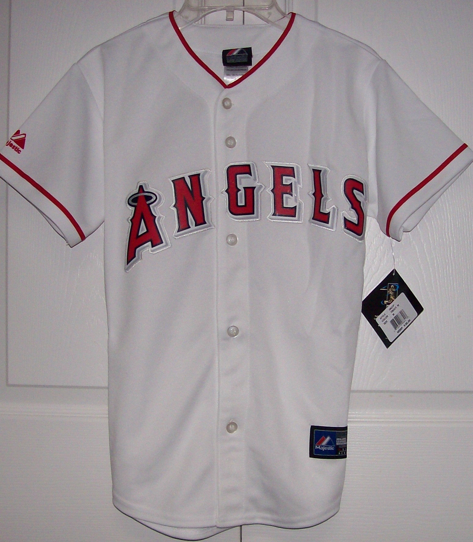 Majestic, Shirts, Vintage Angels Baseball Shirt Jersey