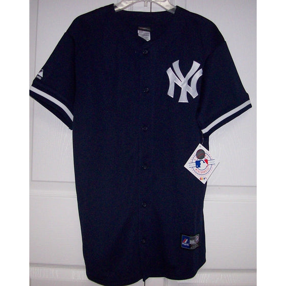 New York Yankees BOYS Majestic MLB Baseball jersey Navy - Hockey Jersey  Outlet