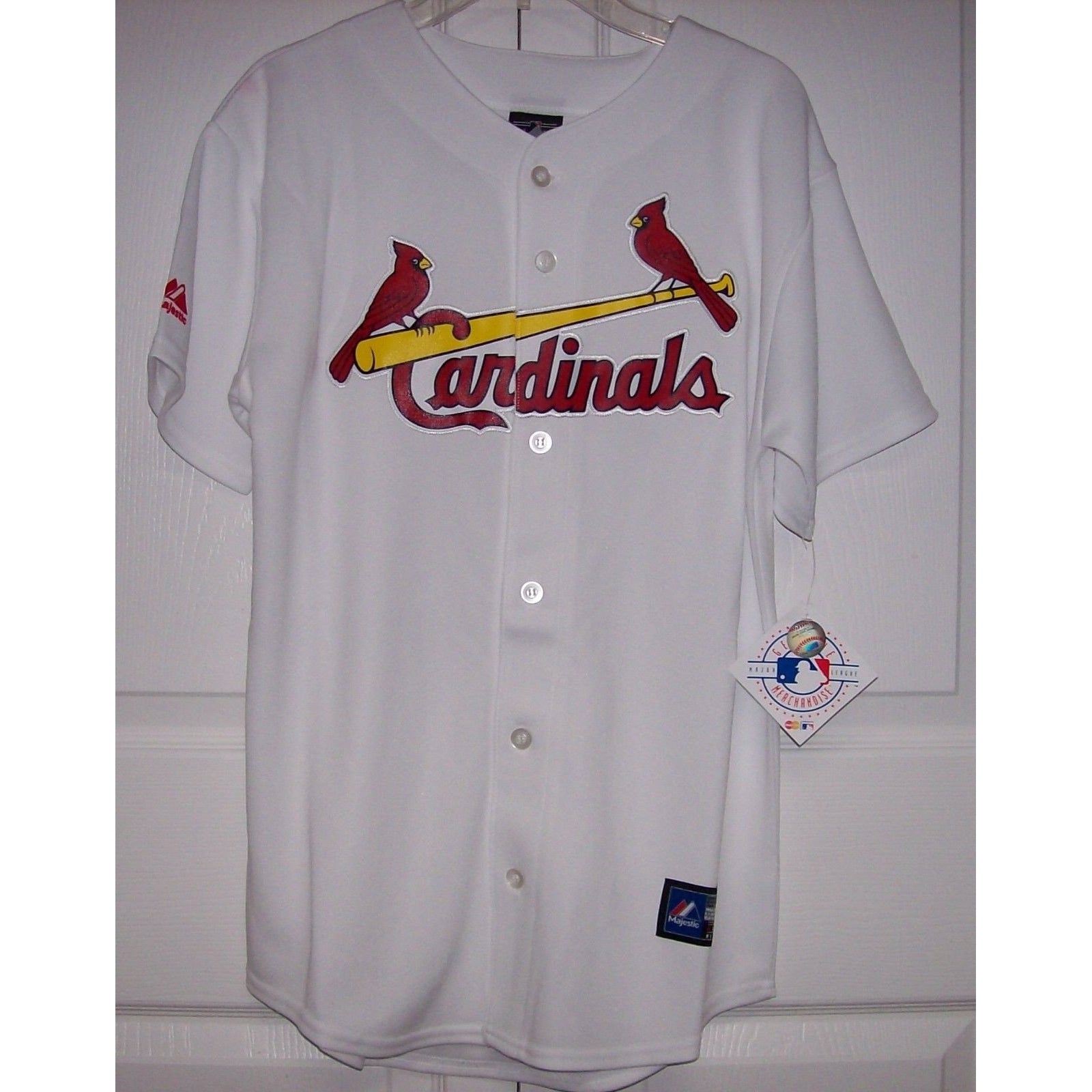 Mens MLB St. Louis Cardinals Authentic On Field Flex Base Jersey - Home  White