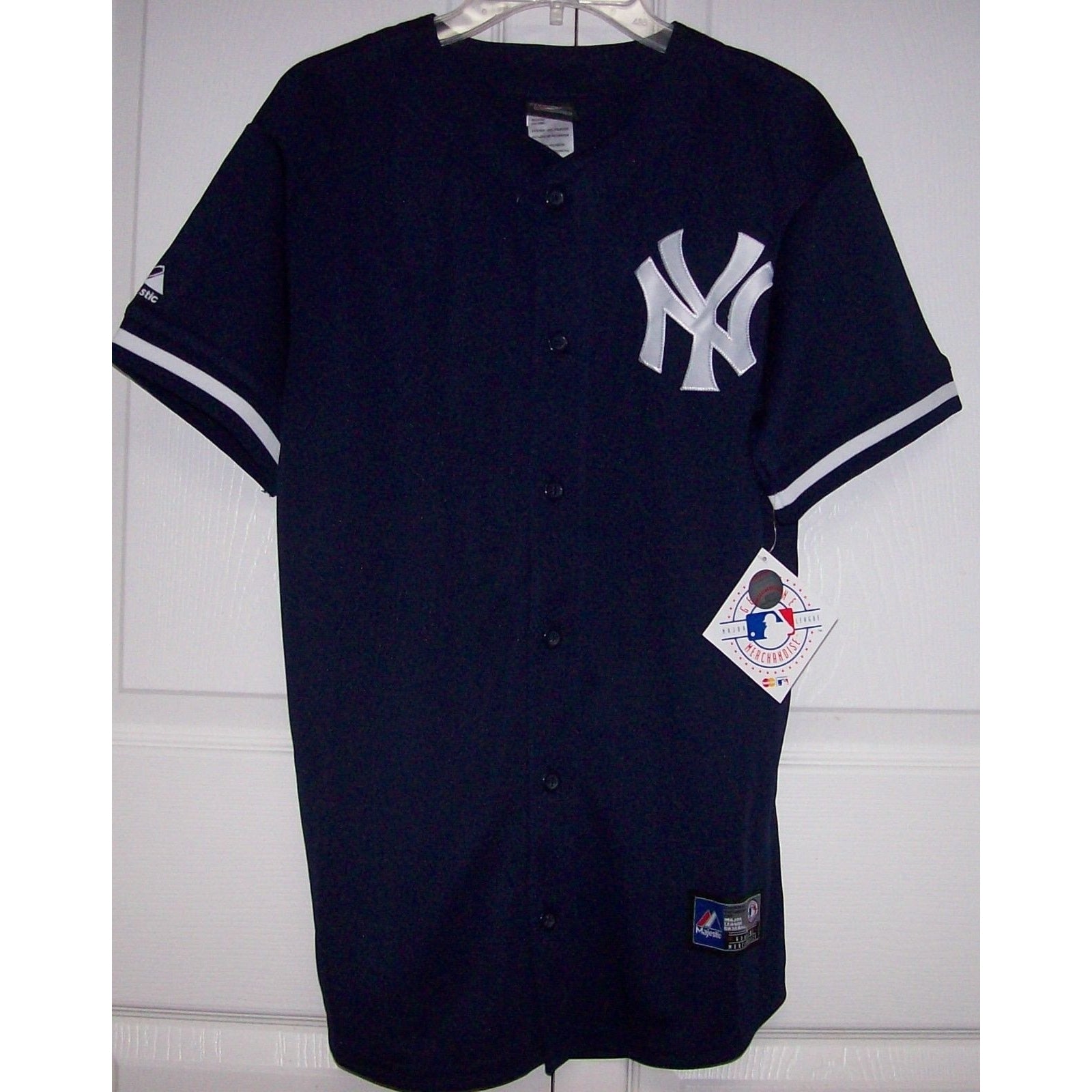New York Yankees BOYS Majestic MLB Baseball jersey Navy