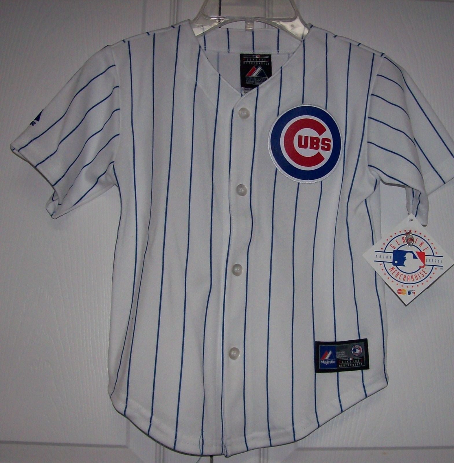 NWT Chicago Cubs MAJESTIC Home Pinstriped Jersey SZ XXL - Cool